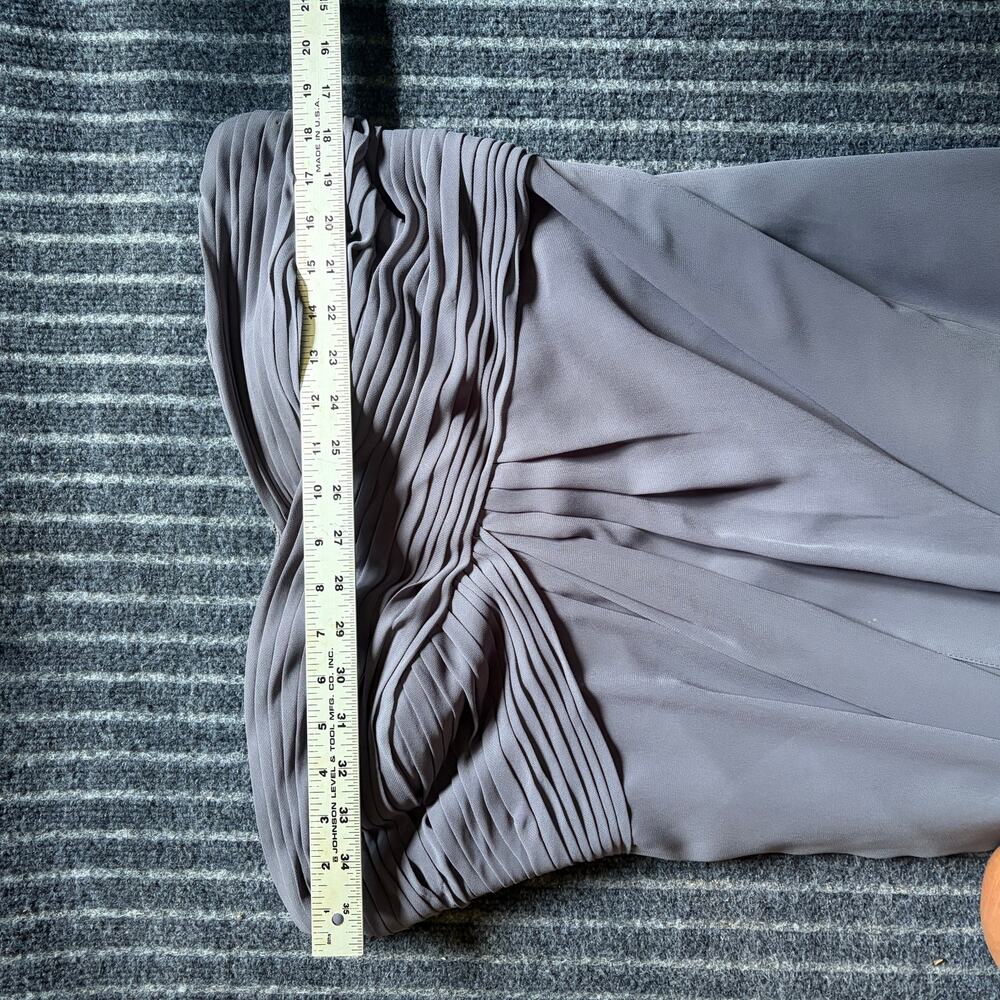 Bill Levkoff 82955 Strapless Gray Formal Dress Size 16 - Picture 7 of 9